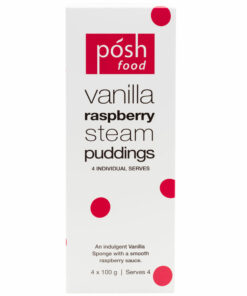 Vanilla and Raspberry Steam Pudding 4 pack